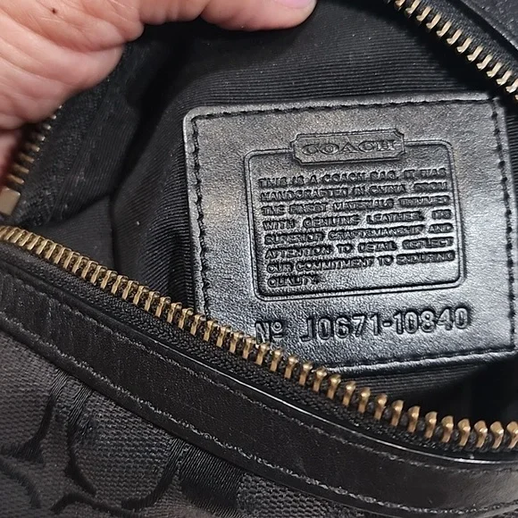 Coach Y2K Signature Mini Crossbody Swingpack Black Jacquard Bag - Picture 12 of 17